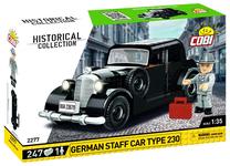Konstruktors Cobi Historical Collection German Staff Car Type 230 2277, 247 gab., melna krās.