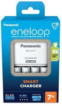 Зарядное устройство для батареек Panasonic Smart + 4 x AA Eneloop 2000 mAh