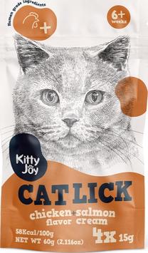 Лакомство для кошек Kitty Joy Cat Lick, курица/лосось, 0.015 кг, 4 шт.