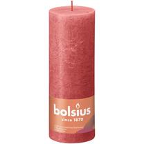 Žvakė, cilindrinė Bolsius Rustic Shine Blossom Pink, 85 h, rožinė sp.