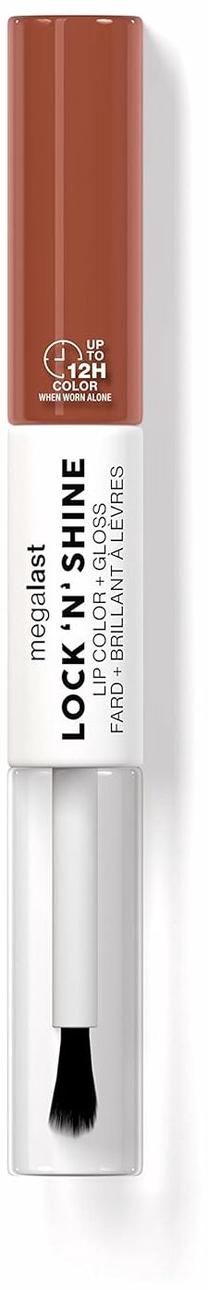 Lūpų dažai Wet N Wild MegaLast Lock 'N' Shine Lip Color + Gloss, 4 ml, lotus petal