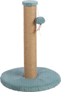 Kaķu skrāpējamais stabs Flamingo Riba 562057, 33.5 cm x 33.5 cm x 45 cm, Zila krās.