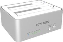 Dokstacija ICY Box, balta krās./sudraba krās.