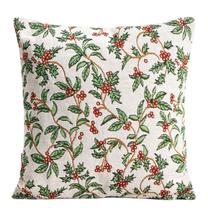 Kalėdinis dekoratyvinės pagalvėlės užvalkalas Homla Sambra 758515, balta/raudona/žalia, 45 cm x 45 cm