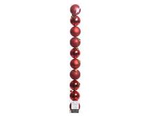 Набор елочных игрушек Decoris 020172, красный цв., 6 см, пластик, 10 шт.