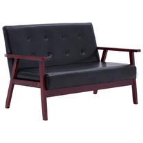 Sofa VLX 2-Seater 248642, juoda sp., 67 x 113.5 cm x 73.5 cm
