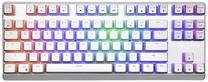 Vadu spēļu tastatūra Modecom RGB Pudding Edition White Outemu Blue, EN, balta krās.
