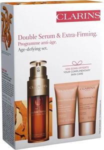 Veido priežiūros priemonių rinkinys Clarins Double Serum & Extra Firming, 80 ml