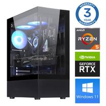 Stacionarus kompiuteris Intop Ryzen 5 9600X, DDR5 32 GB, SSD+HDD 250 GB 2 TB, NVIDIA GeForce RTX 5050 8 GB GDDR6, Windows 11 Pro