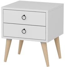 Naktinis staliukas Kalune Design Merlin 689RST1301, balta sp., 51 cm x 40 cm x 45 cm