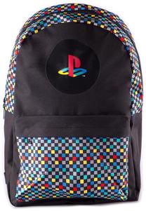 Skolas mugursoma Licenced Retro Playstation, melna krās., 41 cm x 13 cm x 31 cm