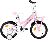 Vaikiškas dviratis VLX Kids Bike 92194, balta sp./rožinė sp., 14"