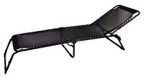 Lauko gultas YXB-108, juoda sp., 190 cm x 60 cm x 29 cm