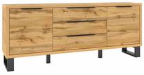 Komoda Helvetia Halle 25, ąžuolo sp., 82.6 cm x 45 cm x 201 cm