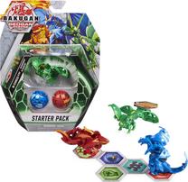 Rinkinys Spin Master Bakugan Starter Pack, 3 vnt., mėlyna sp./raudona sp./žalia sp.