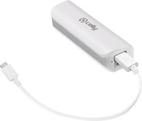 Akupank Celly, 2600 mAh, valge v.