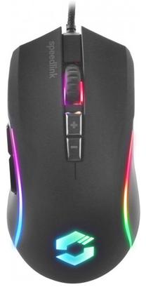 Laidinė žaidimų pelė Speedlink SL-680022-RRBK, usb type-a, juoda sp.