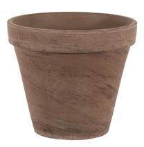 Gėlių vazonas Domoletti Basalt T-001-025-20, keramika, Ø 20 cm, tamsiai ruda sp.