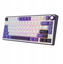 Laidinė žaidimų klaviatūra Royal Kludge R75 Blackberry Mousse K Silver Switch, Anglų (US), mėlyna sp./balta sp.