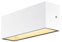 Õue seinavalgusti SLV Sitra L Up/Down, 12W, LED, IP65, valge v., 30 cm x 11 cm