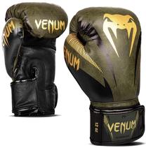 Боксерские перчатки Venum Impact, золотой цв./хаки цв., 12 oz