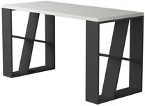 Rakstāmgalds Kalune Design Honey 855DTE3814, 140 cm x 60 cm, 75 cm, antracīta krās./balts krās.