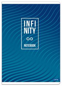 Sąsiuvinis Lastva Infinity, linijomis, A5, 32 lapų, (spalva/dizainas parenkami atsitiktine tvarka)