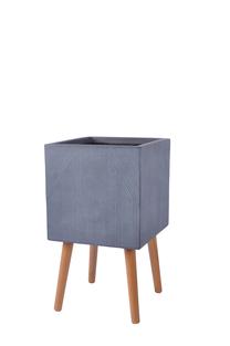 Gėlių vazonas Domoletti LT24784T-1S, keramika/molis, Ø 24 cm, pilka sp.