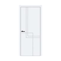 Vidaus durų varčia Domoletti FLAT GEOMETRY 05, universalios, balta sp., 200 x 60 x 4.2 cm