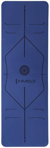 Коврик для фитнеса и йоги HMS YM10, синий цв., 182 см x 61 см x 0.8 см