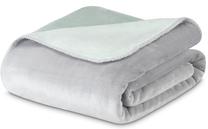 Pledi Dormeo Whipstitch 110072335, piparmētra (mint) krās./pelēka krās., 200 cm x 200 cm