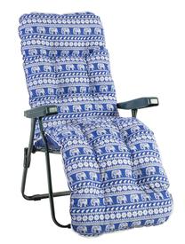 Kėdžių pagalvėlė Home4you, mėlyna/balta, 165 cm x 48 cm