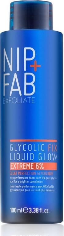Очищающий лосьон для лица Nip+Fab Exfoliate Glycolic Fix Glow Extreme 6%, 100 мл