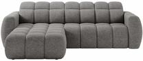 Kampinė sofa Fanito, pilka sp., kairinė, 200 x 288 cm x 105 cm