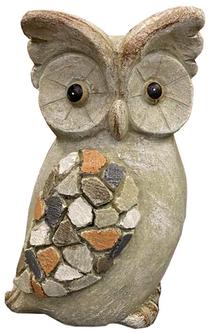 Sodo dekoracija "Pelėda" Besk Garden Owl 4750959108154, 12 cm, ruda sp.