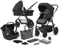 Universalus vežimėlis KinderKraft XMoov 3in1 New, juoda sp.