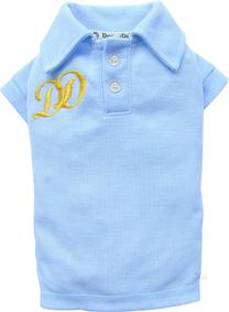 Marškinėliai šuniui DoggyDolly Polo 80 DD-T541-M, balta sp./pilka sp., M