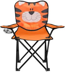 Saliekamais tūrisma krēsls Nils Fun Tiger, melna krās./oranža krās.