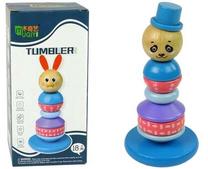 Развивающая игра Lean Toys Wooden Educational Pyramid Panda Balancing Tower, 21 см, многоцветный