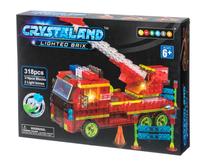 Konstruktors Crystaland Fire Engine With Light, 318 gab.