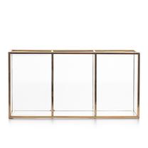 Kosmētikas uzglabāšanas kaste AmeliaHome Brasso, 9 cm, 18 cm x 7 cm, caurspīdīga krās.