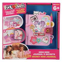 Užrašų knygelė FunLockets Secret Mini Journal, linijomis, rožinė sp.