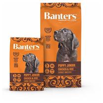 Kuiv koeratoit Banters Puppy Junior Large Chicken & Rice, kanaliha/riis, 3 kg