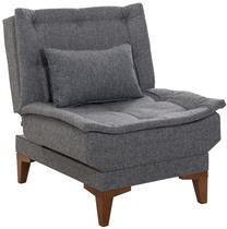 Krėslas Hanah Home Santo 867UNQ1656, tamsiai pilka sp., 70 cm x 75 cm x 90 cm