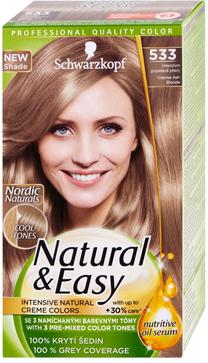 Matu krāsa Schwarzkopf Natural & Easy, intense ash blond krās., Intense Ash Blond 533