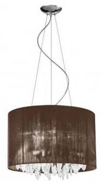 Valgusti rippuv AZzardo Sidney, G9, 7 x 40 W, pruun v. / kroom v.