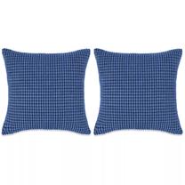 Декоративная подушка VLX Cushion Set, акация цв./синий цв., 60 см x 60 см, 2 шт.
