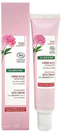 Veido kremas Klorane Peony Rich, 40 ml