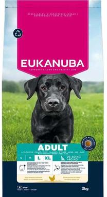 Kuiv koeratoit Eukanuba Adult Large Chicken, kanaliha, 3 kg