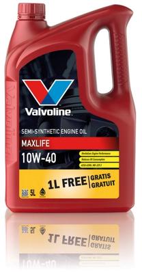 Motoreļļa Valvoline MaxLife 10W - 40, sintētiskais, 5 l